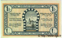 1 Franc TUNISIA  1943 P.55 UNC