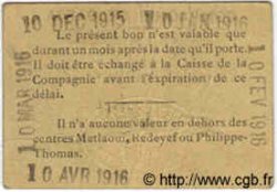 5 Francs TUNISIA  1916 P.-- VF