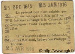 5 Francs TUNISIE  1915 P.-- TTB