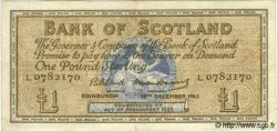 1 Pound SCOTLAND  1962 P.102a VF+