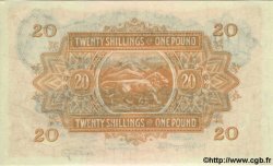 20 Shillings Ou 1 Pound BRITISCH-OSTAFRIKA  1955 P.35 ST