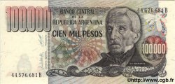 100000 Pesos ARGENTINIEN  1983 P.308b ST