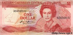 1 Dollar EAST CARIBBEAN STATES  1985 P.17a UNC