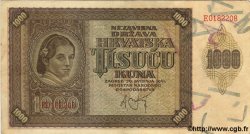 1000 Kuna CROATIA  1941 P.04a AU