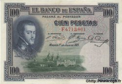 100 Pesetas SPANIEN  1925 P.069c fST