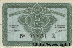 5 Cents FRANZÖSISCHE-INDOCHINA  1942 P.088a fST