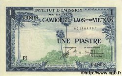 1 Piastre - 1 Dong FRENCH INDOCHINA  1954 P.105 AU