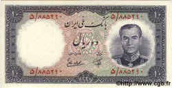 10 Rials IRAN  1958 P.068 UNC