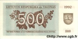 500 Talonu LITUANIA  1992 P.44 FDC