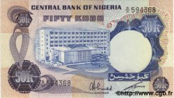 50 Kobo NIGERIA  1973 P.14f UNC