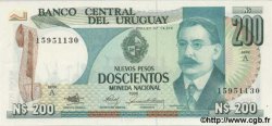 200 Nuevos Pesos URUGUAY  1986 P.066 ST