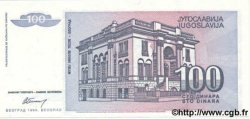 100 Dinara YUGOSLAVIA  1994 P.139 UNC