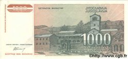 1000 Dinara JUGOSLAWIEN  1994 P.140 ST