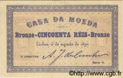 50 Reis PORTUGAL  1891 P.086 MBC+