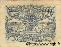 10 Centavos PORTUGAL  1917 P.095a fVZ