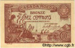 10 Centavos PORTOGALLO  1917 P.096 q.FDC