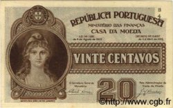 20 Centavos PORTUGAL  1925 P.102 AU