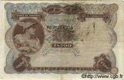 2500 Reis PORTOGALLO  1909 P.107 q.BB