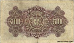 500 Escudos PORTOGALLO  1922 P.130 q.MB