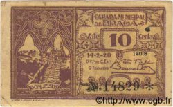 10 Centavos PORTUGAL Braga 1920  BC