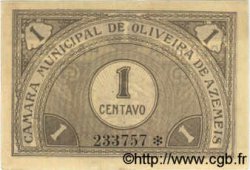1 Centavo PORTUGAL Oliveira De Azemeis 1920  XF