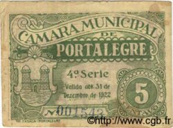 5 Centavos PORTUGAL Portalegre 1922  BC
