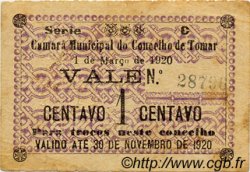 1 Centavo PORTUGAL Tomar 1920  VF