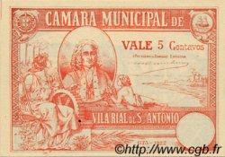 5 Centavos PORTUGAL Vila Rial De Sto. Antonio 1920  fST+