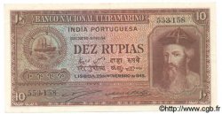 10 Rupias INDE PORTUGAISE  1945 P.036 SUP