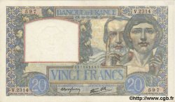 20 Francs TRAVAIL ET SCIENCE FRANCE  1940 F.12.11 pr.SPL