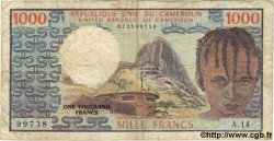 1000 Francs CAMEROUN  1974 P.16a B+