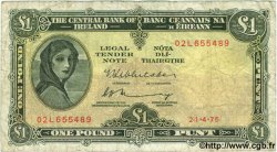1 Pound IRLANDE  1975 P.064c pr.TB