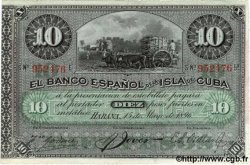 10 Pesos CUBA  1896 P.049d TTB+