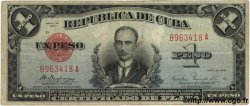 1 Peso CUBA  1934 P.069a BC