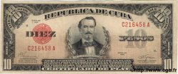 10 Pesos CUBA  1945 P.071f TTB+
