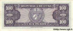 100 Pesos KUBA  1950 P.082a fST+