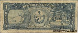 1 Peso CUBA  1957 P.087b B+