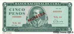 5 Pesos Spécimen CUBA  1984 P.103c NEUF