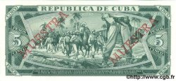 5 Pesos Spécimen CUBA  1990 P.103d NEUF