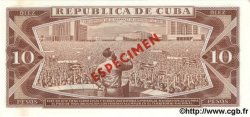 10 Pesos Spécimen CUBA  1978 P.104b NEUF