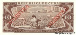 10 Pesos Spécimen CUBA  1986 P.104c FDC