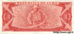 3 Pesos CUBA  1989 P.107b pr.SUP