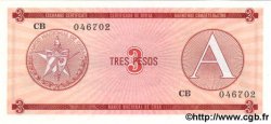 3 Pesos CUBA  1985 P.FX02 NEUF