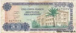 500 Francs BURUNDI  1979 P.34 TB