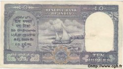 10 Rupees INDE  1943 P.024 TTB à SUP