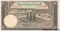 10 Rupees PAKISTAN  1953 P.13 pr.TTB