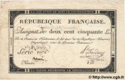 250 Livres Vérificateur FRANCE  1793 Laf.170a TTB+