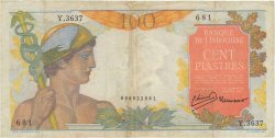 100 Piastres INDOCHINA  1954 P.082b BC+