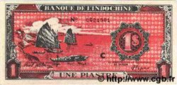 1 Piastre rouge  INDOCHINE FRANÇAISE  1948 P.060 (type) NEUF