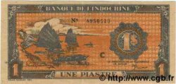 1 Piastre orange INDOCHINE FRANÇAISE  1945 P.058c SUP